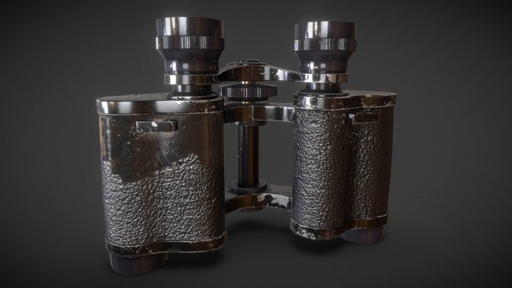 Detailed Realistic Binoculars 3D Model