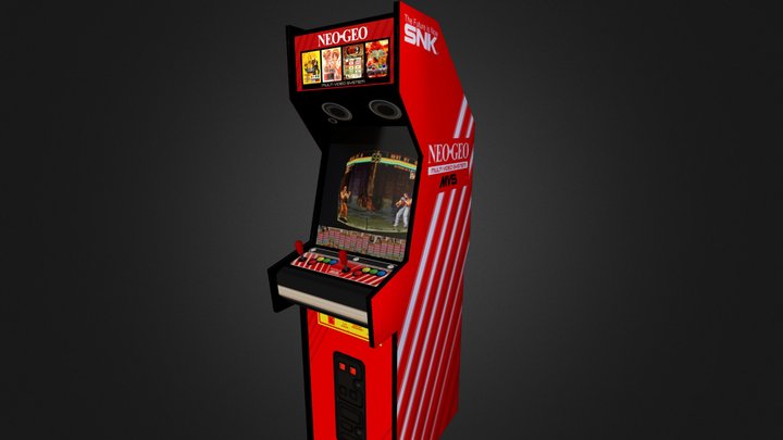 Neo-Geo Arcade Cabinet 3D Model