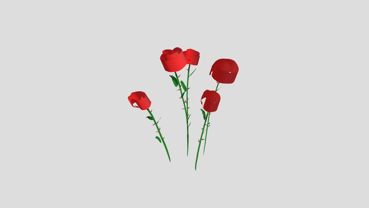 roses 3D Model