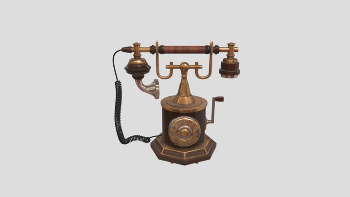 Vintage Telephone 3D Model