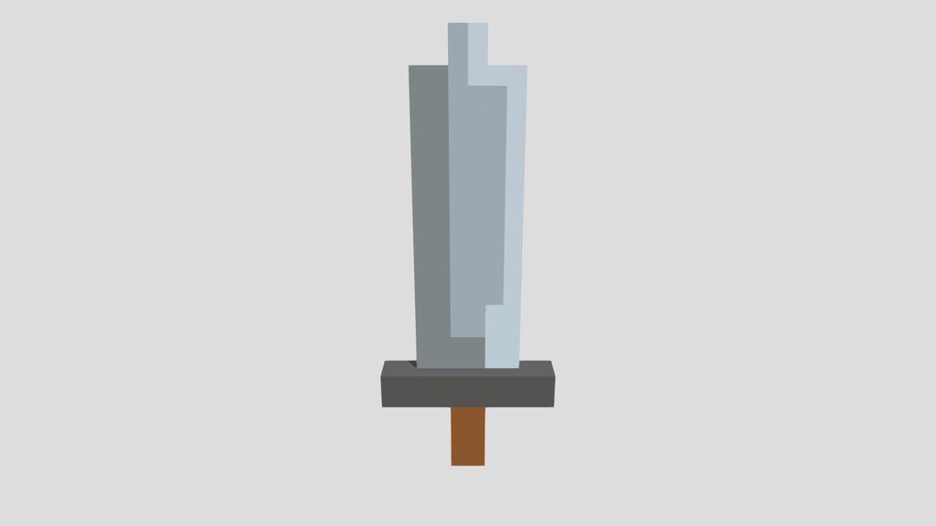 sword low poly model