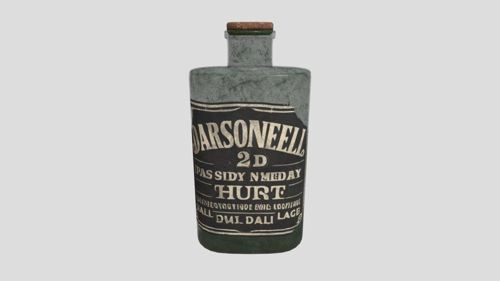 Green Apothecary Bottle