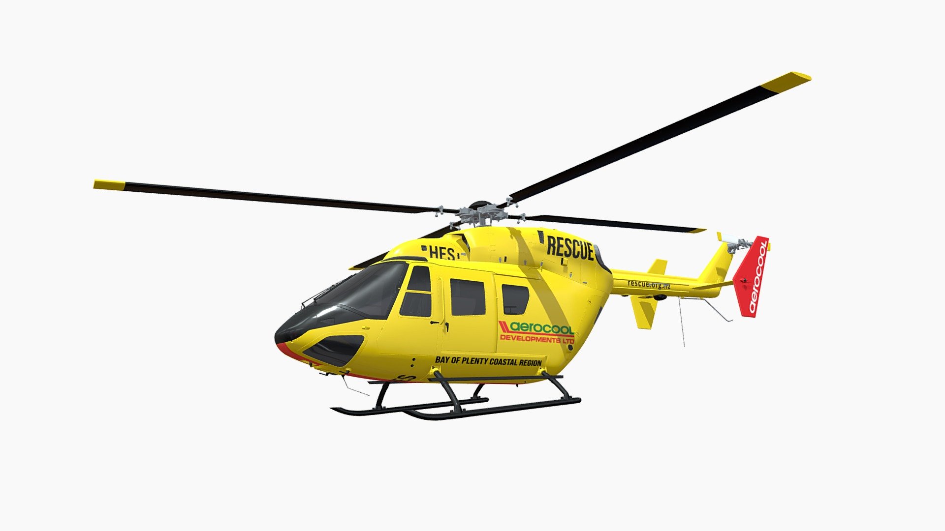 Aerocool Rescue Helicopter 3D model by Philips Search and Rescue