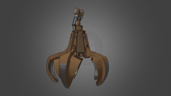 Грейферный захват для металлолома (FinalTrasher) 3D Model