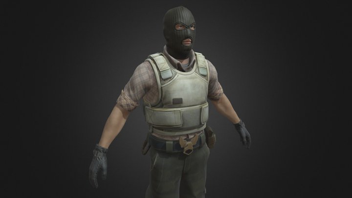 Tm Phoenix V2- csgo terrorist characters 3D Model