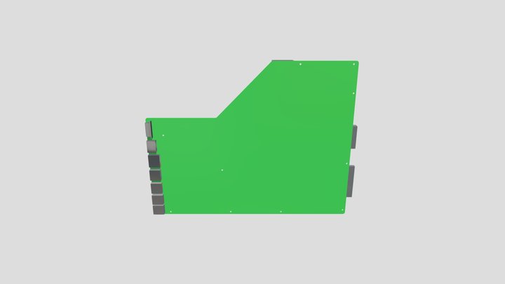 Asus X55CR Motherboard 3D Model