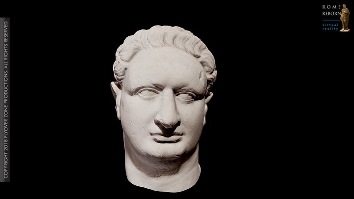 3D rendering of Domitian