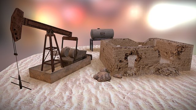 Boom! Tanks - Desert 3D Model