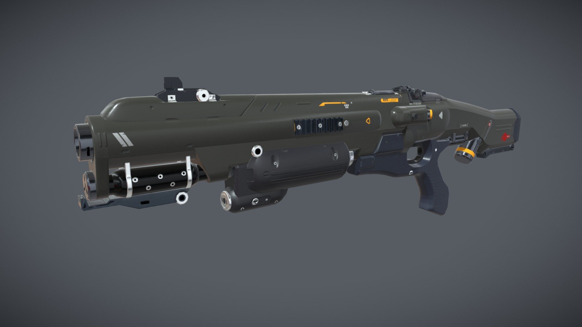 DOOM 2016 Combat Shotgun - 3D model by Kaine (@kaine027) [8cdd866 ...