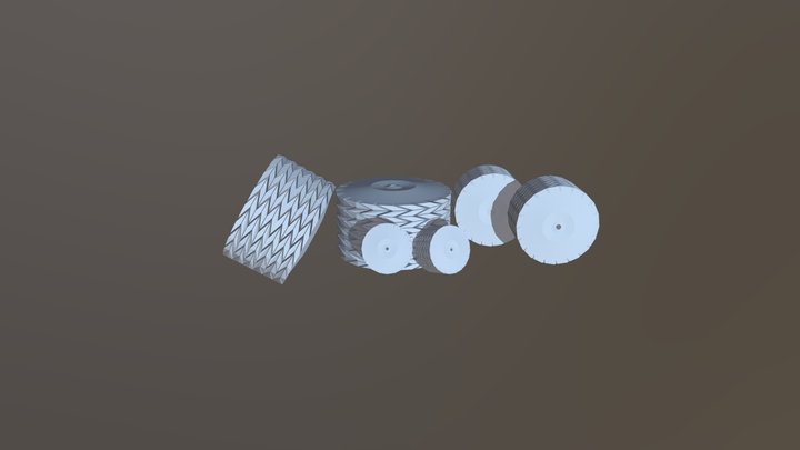 A004 ATV Tires model 3D Model