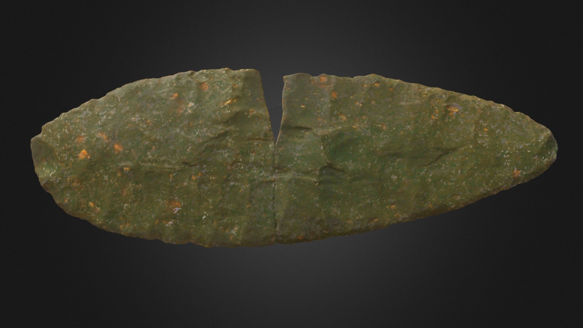 LARGE KNIFE RIVER FLINT BIFACE - 3D model by Lakehead Anthropology ...