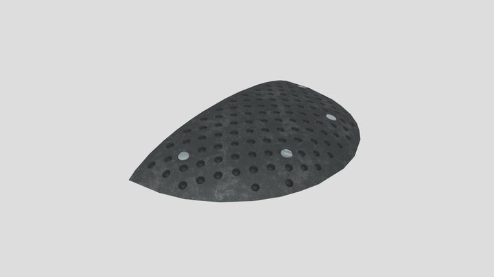 Speedbump Лежачий Полицейский концевой элемент 3D Model