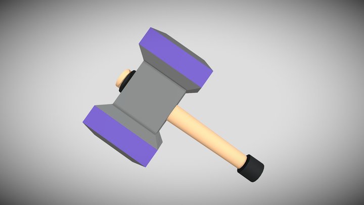 Stylish Hammer 3D Model