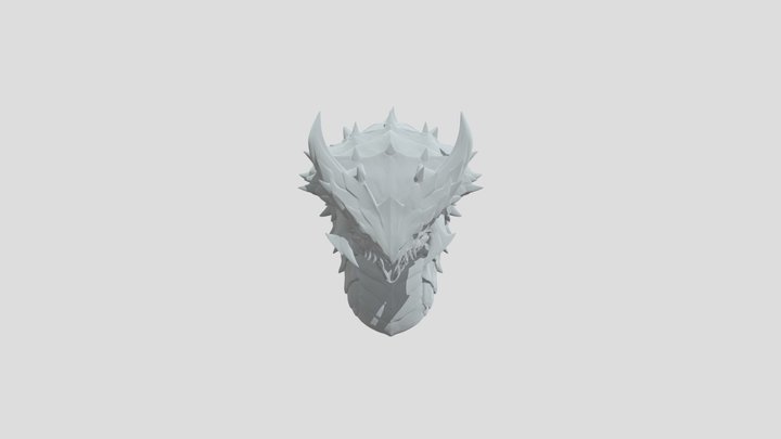 Iron Dragon Helm 3D Model