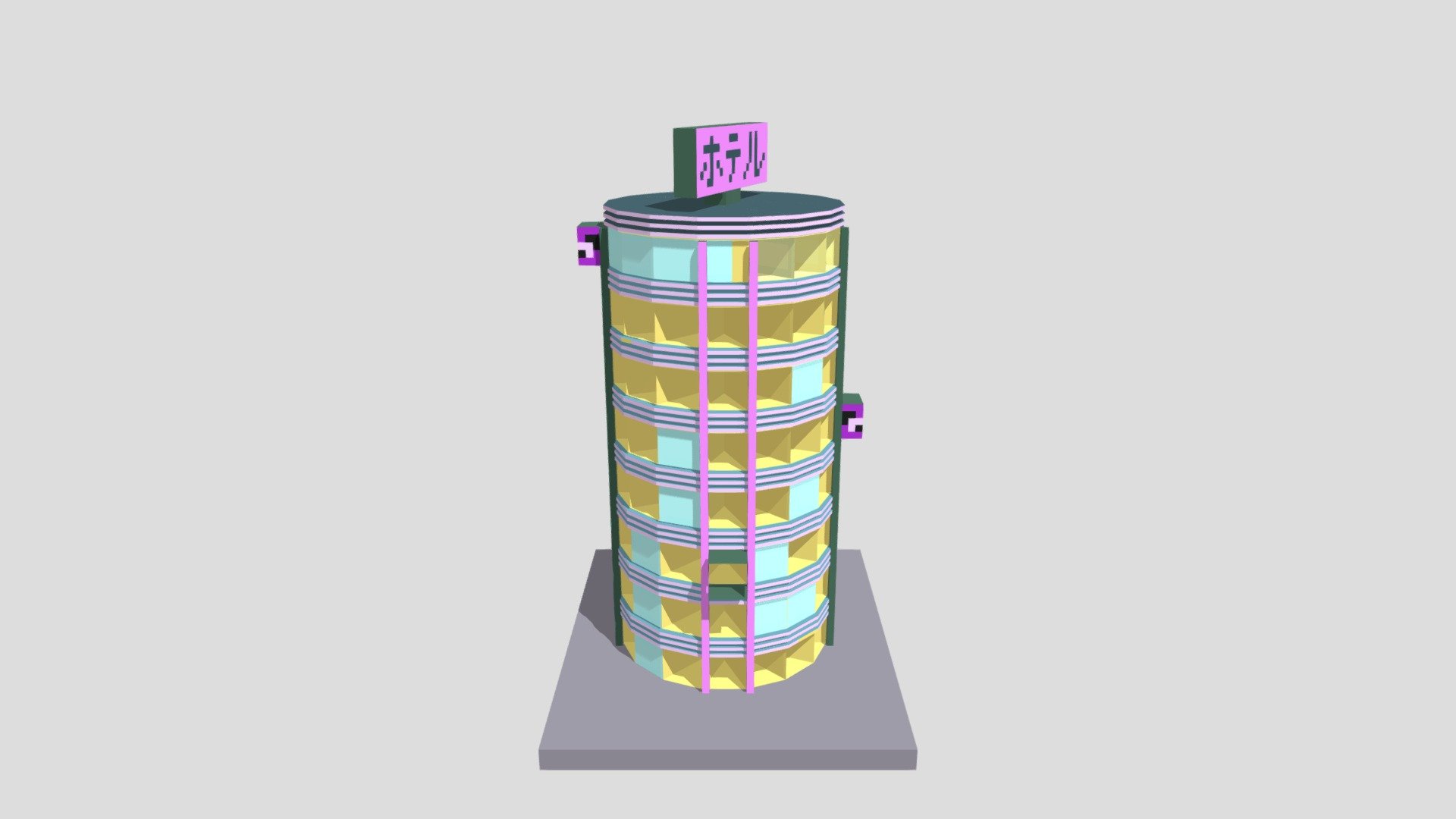 Futuristic Hotel Building