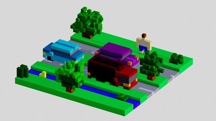VR Road-2 3D Model