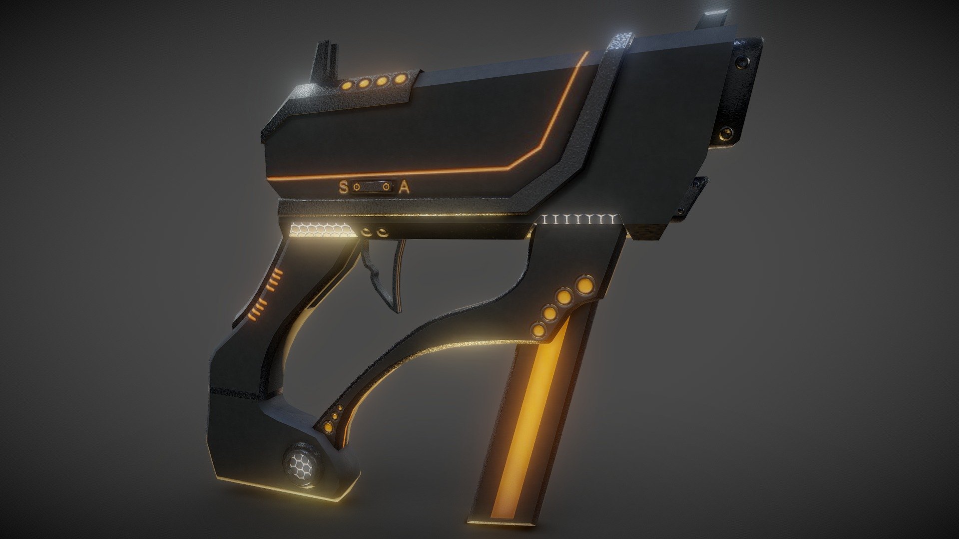 Sci-fi Pistol Lowpoly - Buy Royalty Free 3D model by Joan LP ...