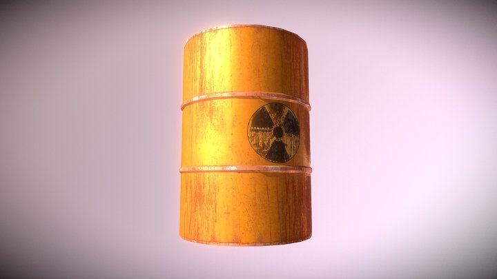 Metal Barrel 3D Model