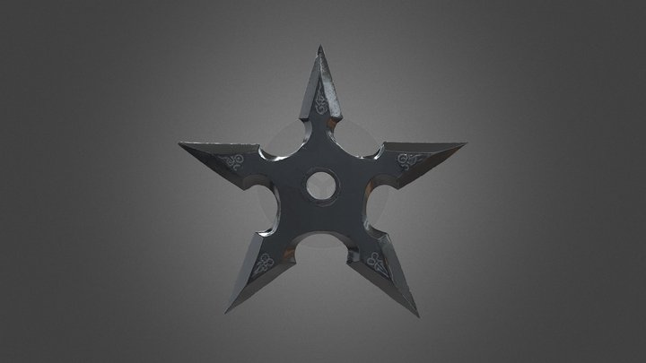[FREE] 3d model of Shuriken for Samurai