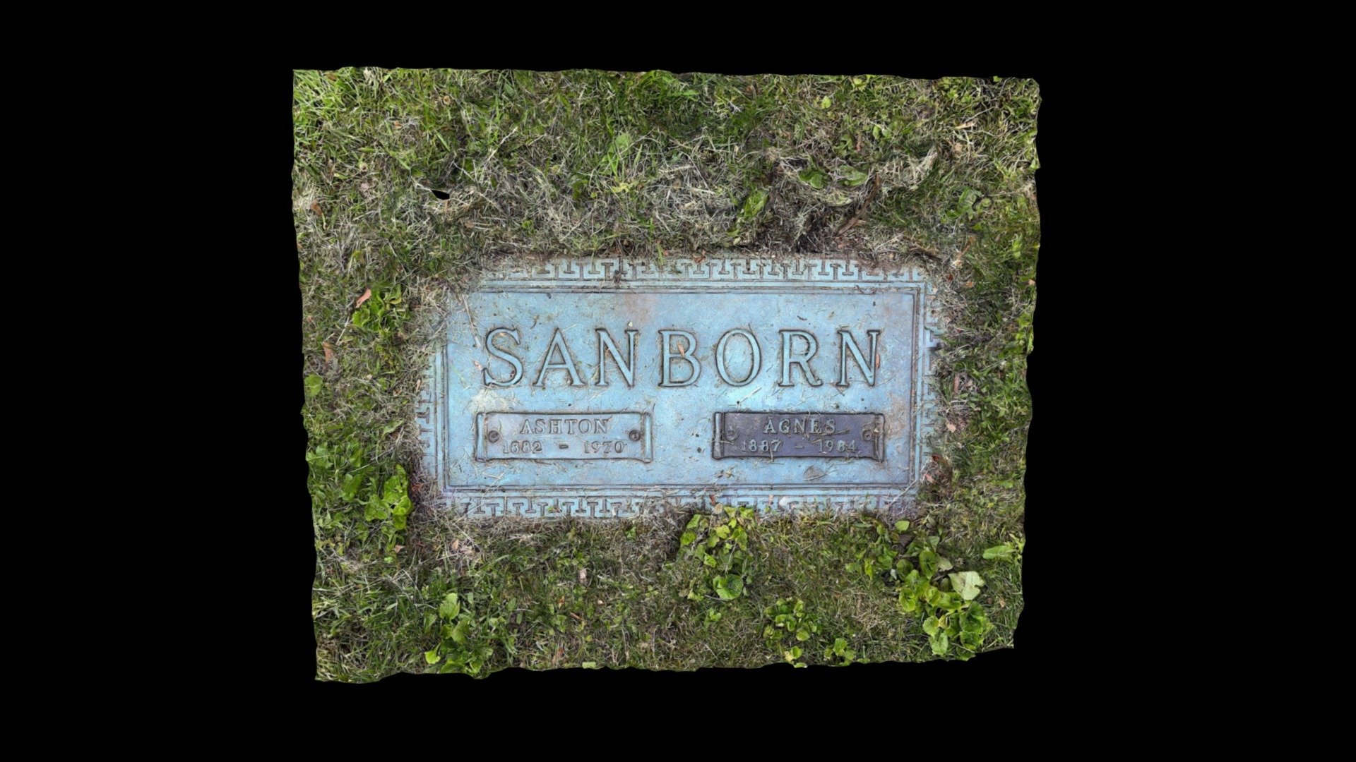 Sanborn grave marker Download Free 3D model by pmanuelian [8cea966