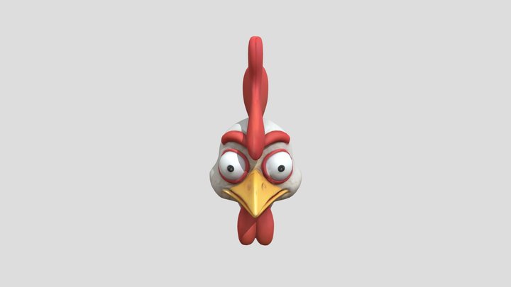 Chicken Head Free Funny 3D Model