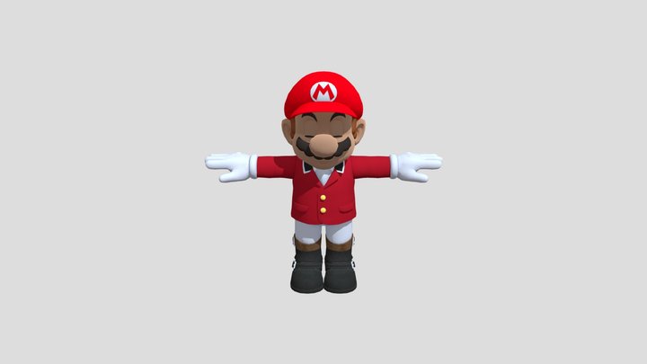 Mario_model_bodyequestrian 3D Model