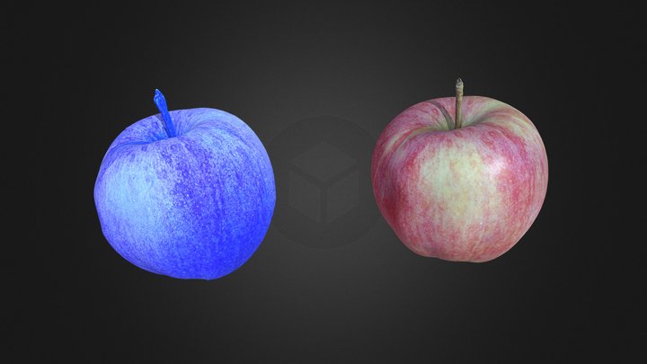 apple under UV light 3D Model