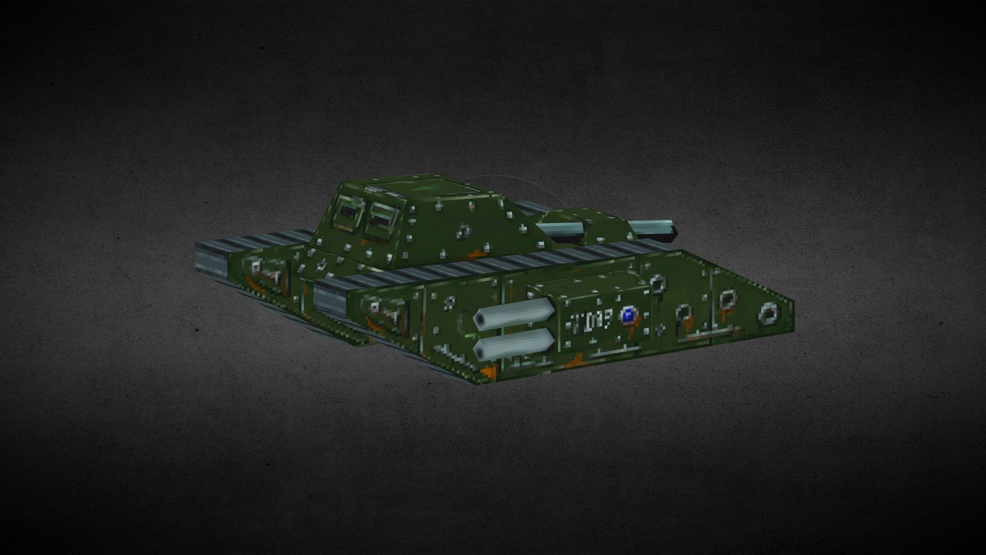 Low poly Mark IV tank