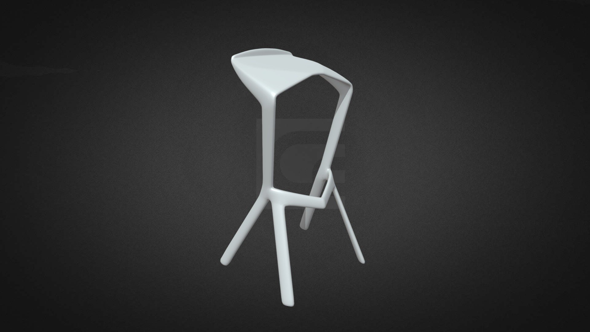 Muira Style Stool Hire — Sketchfab embed 3D viewer
