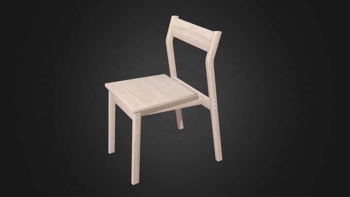 Wooden_Chair_Minimalism 3D Model