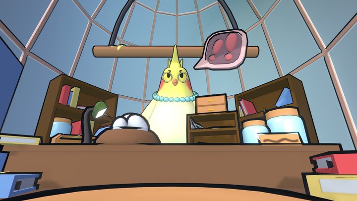 Cockatiel's office 3D Model