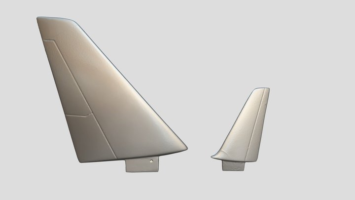 Aircraft model wings scanned by EinScan Pro HD 3D Model