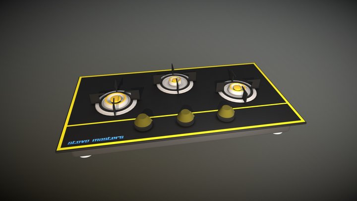 Hob Top Stove 3D Model
