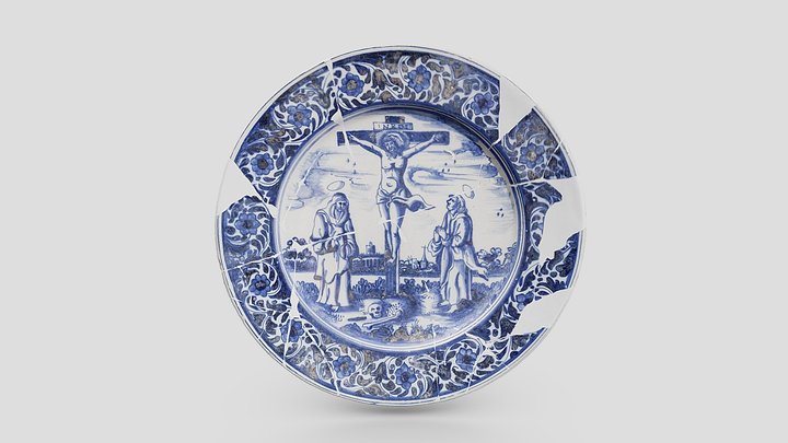 Schotel | plate (ca. 1625 - ca. 1675) 3D Model