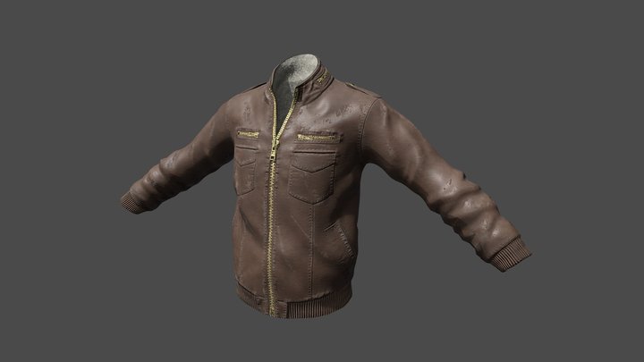 Bomber Jacket 3D Model