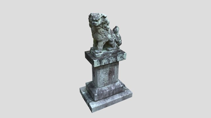 Komainu ( Guardian lion dog ) 3D Model