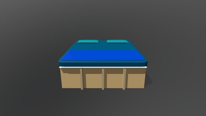 Carboard Bed 3D Model