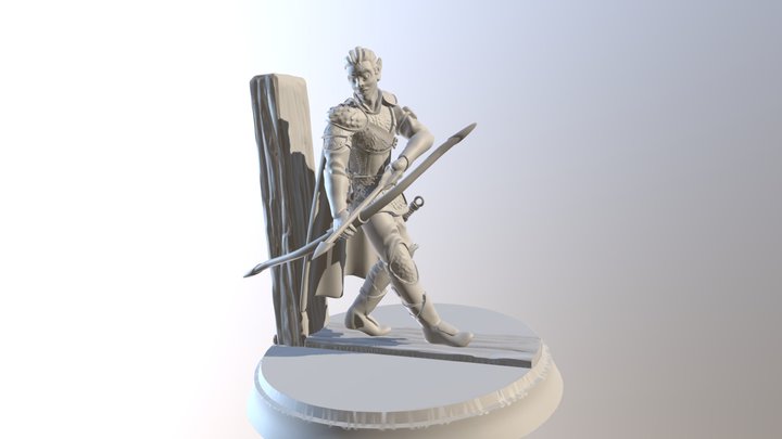 Elven Archer 3D Model