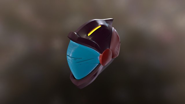 Sci-Fi Helmet 3D Model