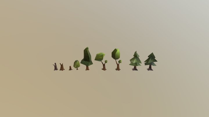 3D Trees LP 3D Model