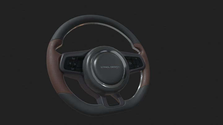 steering wheel texture test 3D Model