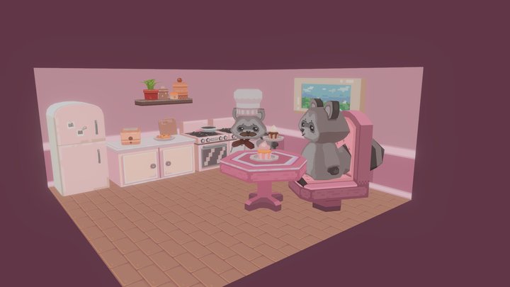 Racoon´s Kitchen 3D Model