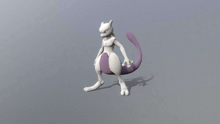 SHADOW MEWTWO POKEMON 3D model 3D printable