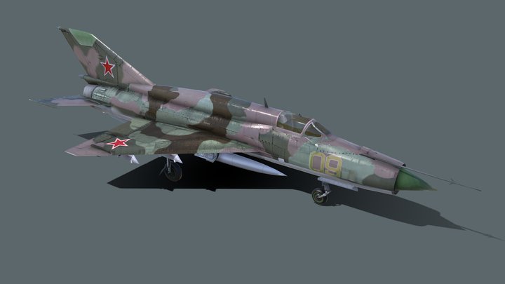 MiG-21SMT Fishbed-K 3D Model