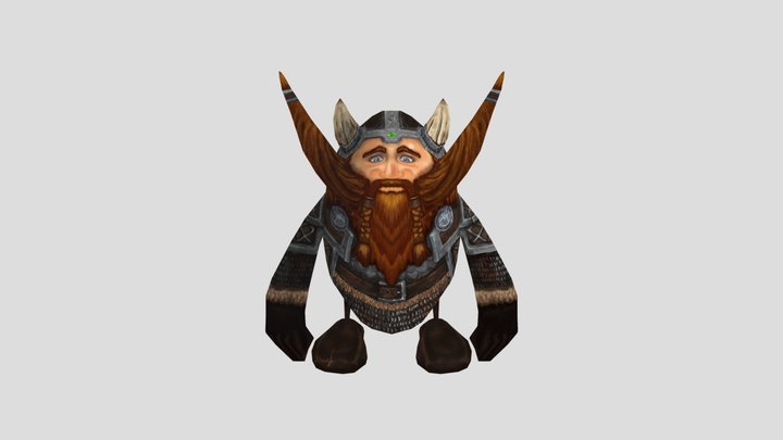 Stylised Viking Character 3D Model