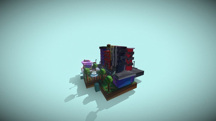 Parcial3d-CityLowPoly 3D Model