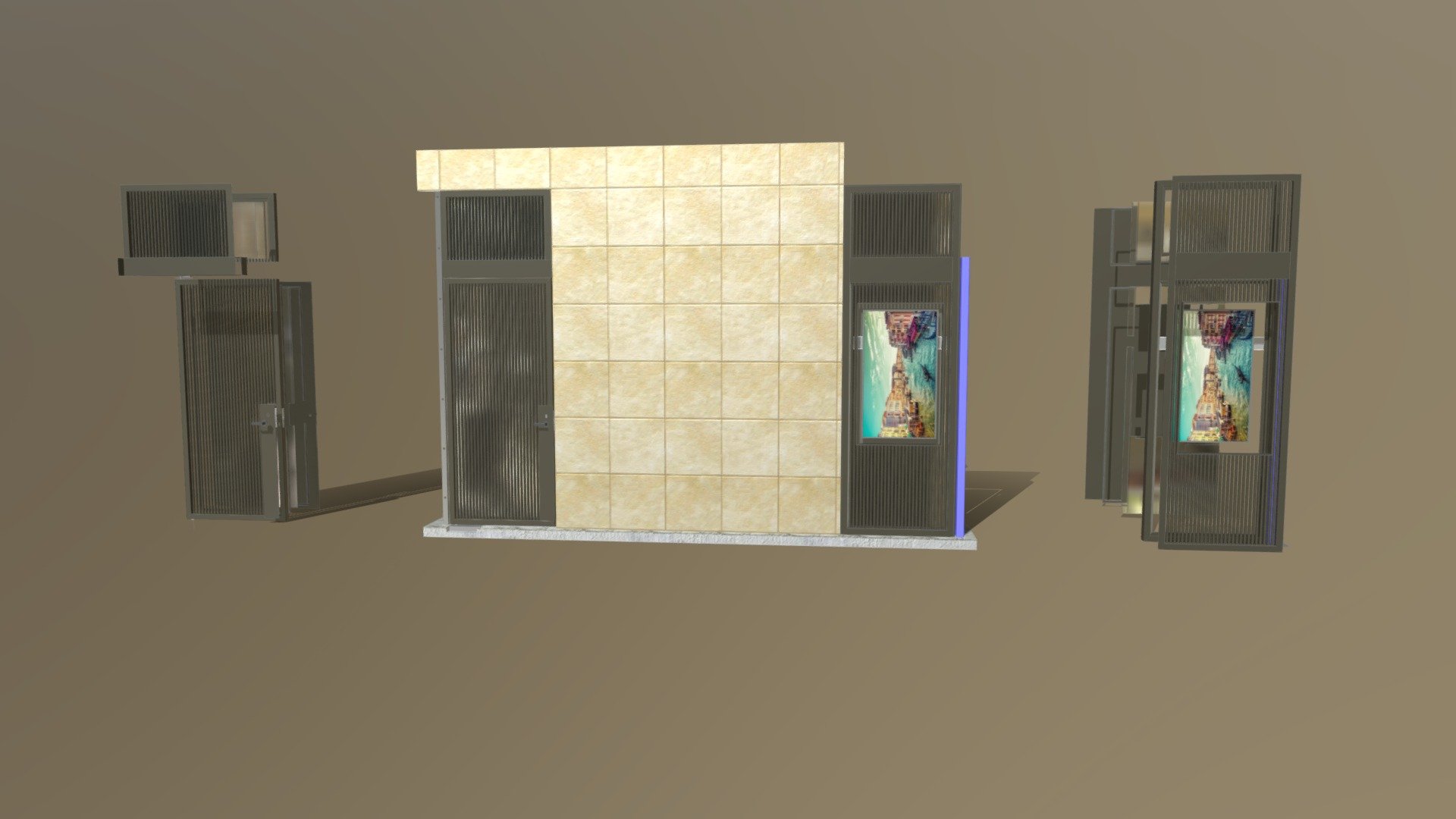 Foyer Door & TV Screen