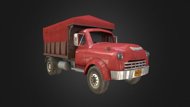 shiny cuban truck 3D Model