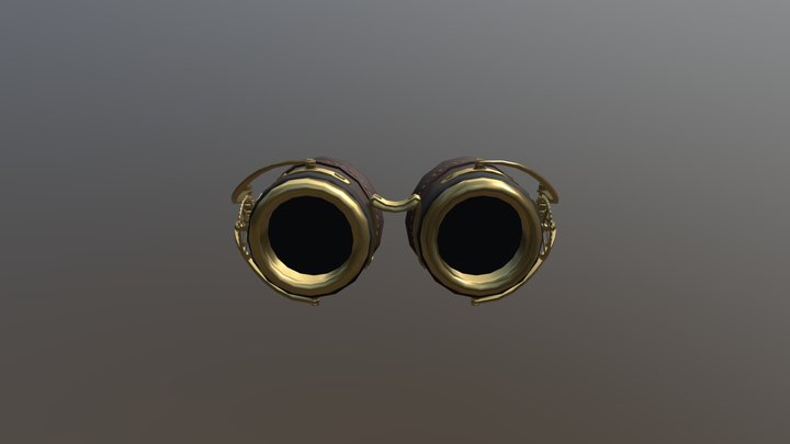 Steampunk Goggles Forspark 3D Model