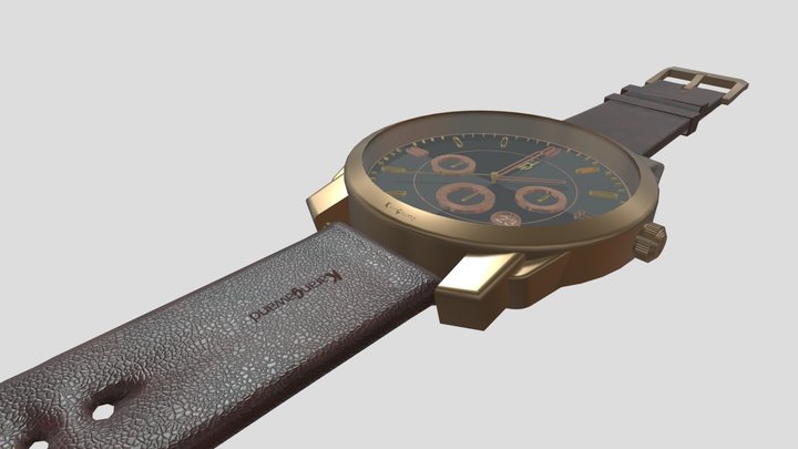 leather watch 3D Model 3D Model